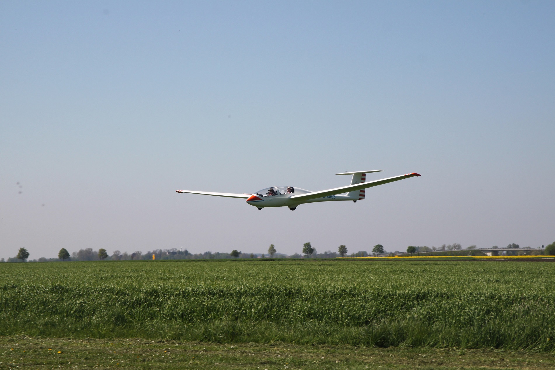 LSV Gundelfingen Twin im Anflug